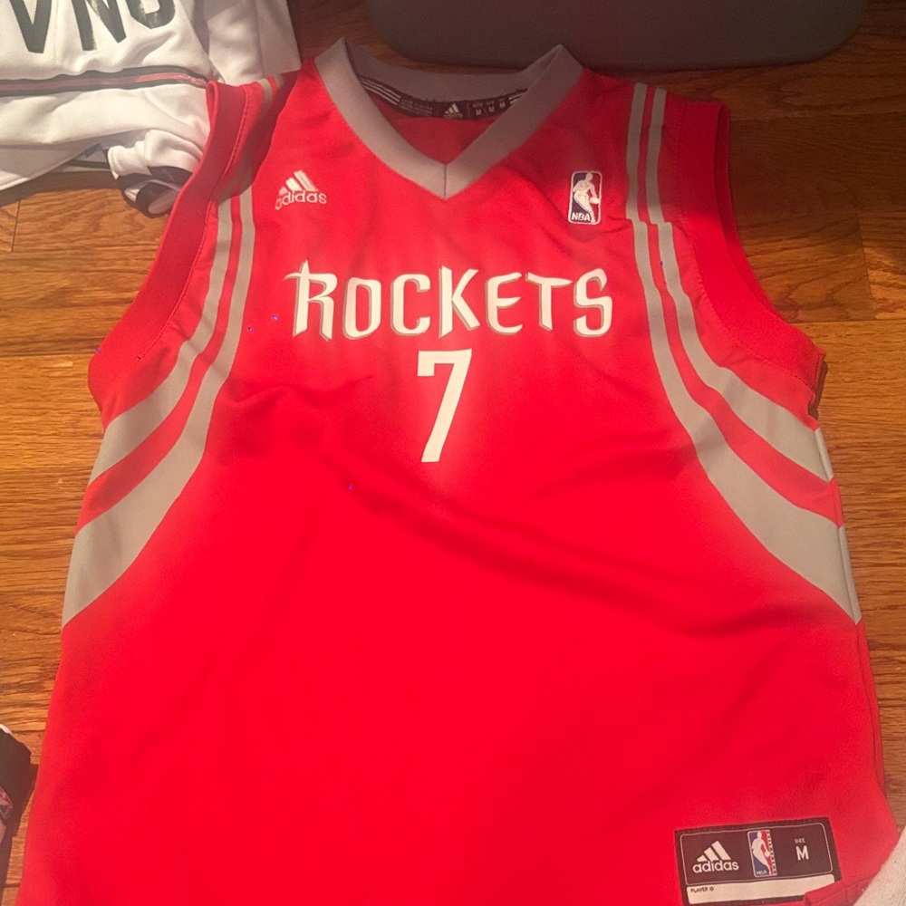 Adidas Jeremy Lin Rockets Red Basketball Jersey Kids